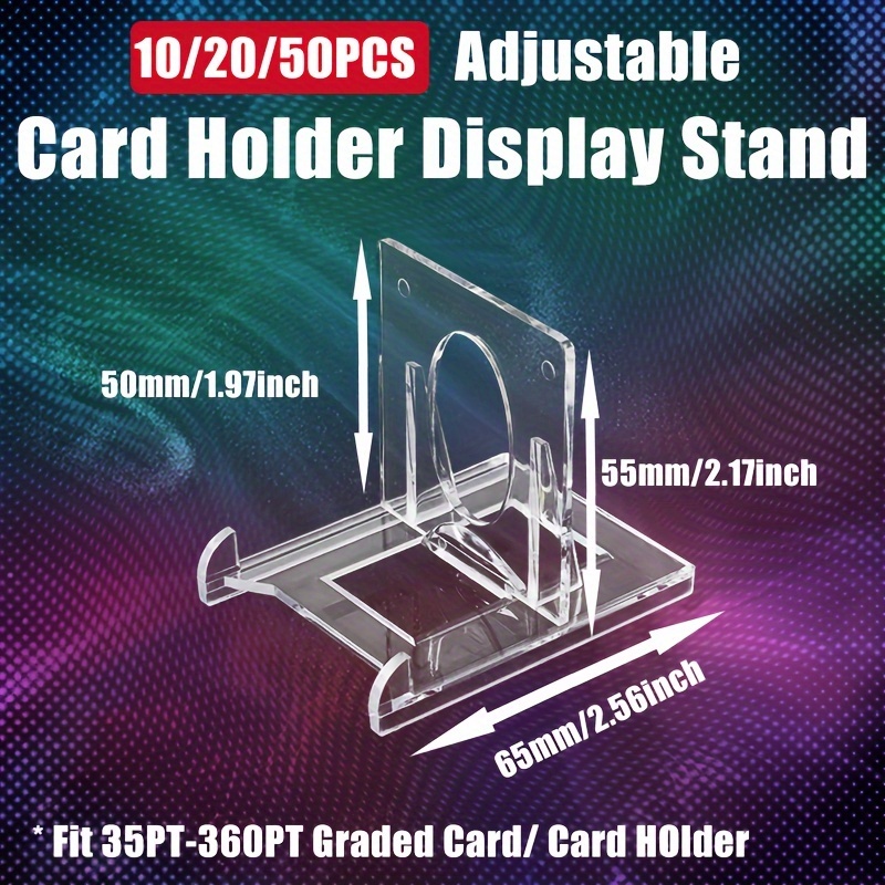 50pcs acrylic display stand trading card holder coin - Temu United Arab  Emirates