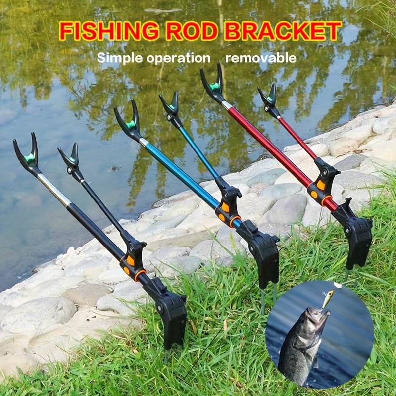 

1pc Stainless Steel Rod Holder, 180 Degree Adjustable Rod Rest, Outdoor Fishing Supply