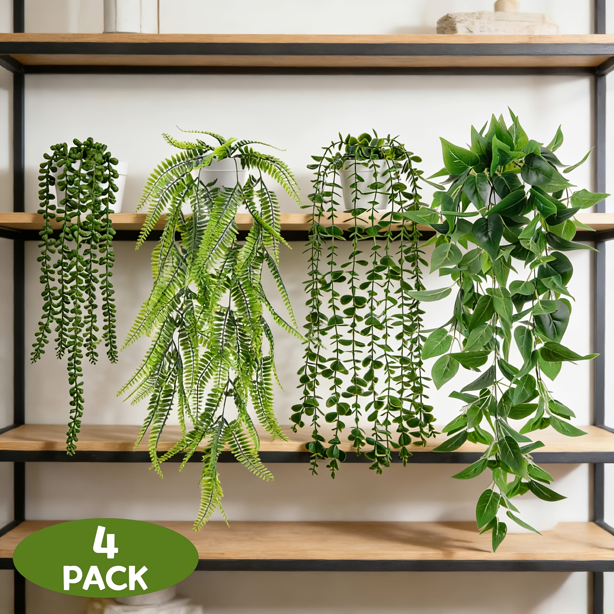 artificial plants with pot sold on Temu United States