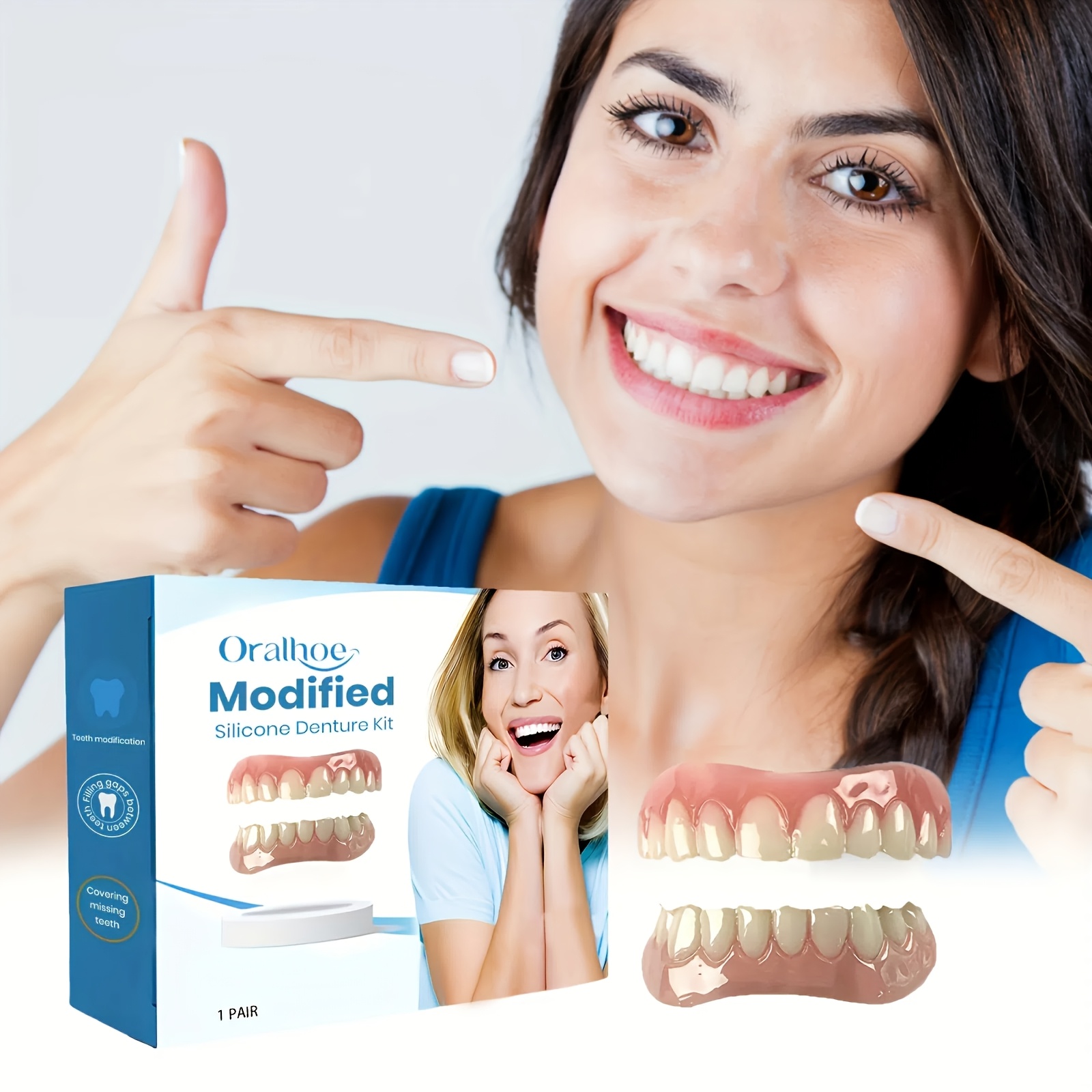 

Veneer Dentures, Dentures, For And , Unisex 1pair