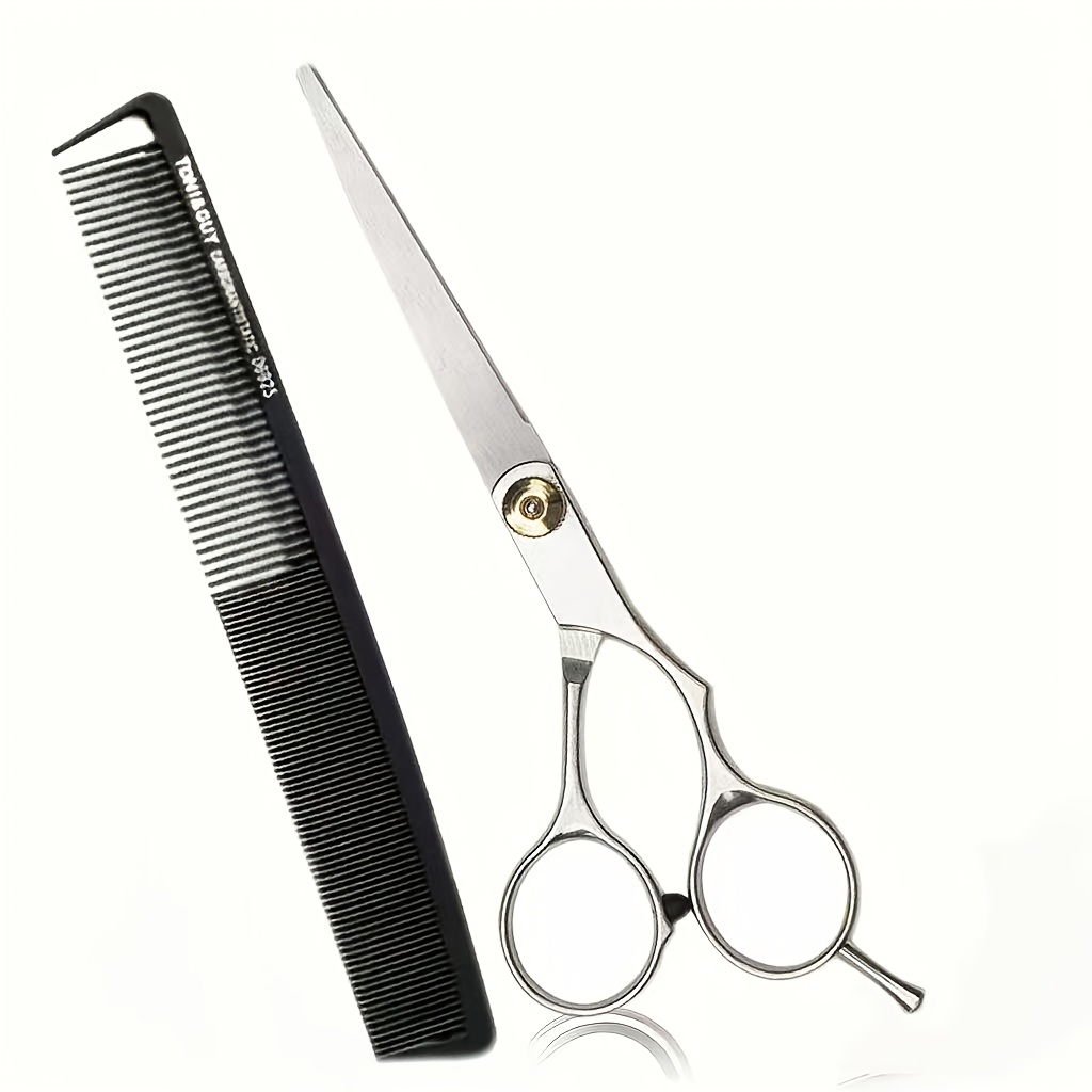 TEMU Hair-cutting Scissors, 6.5-inch Hair-cutting Scissors For Barbers, For Men/women, Professional Trimming Scissors Set, Suitable For Salons And