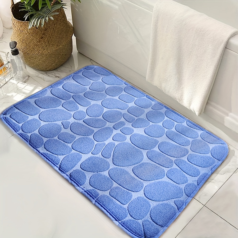 

Non-slip, Absorbent Bathroom Mat - Soft Cotton Pebble Design, Easy Clean, Dirt-resistant Floor Rug Bathroom Rug Bathroom Floor Mat