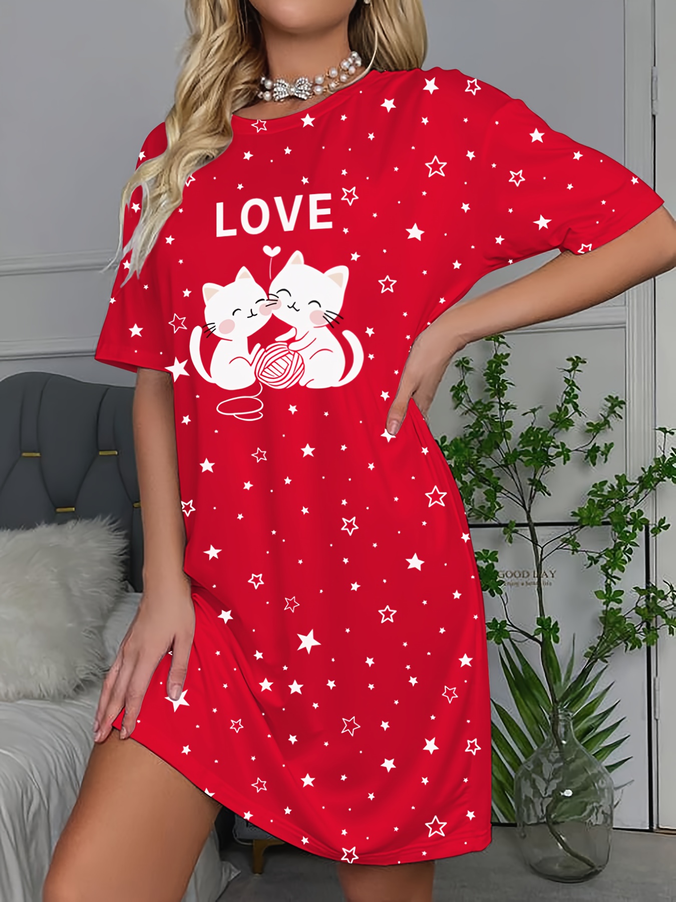 white christmas dresses White Cute Cotton Embroidered Dress with Red Cardigan Vintage Suit – Jolly  Vintage main image 1