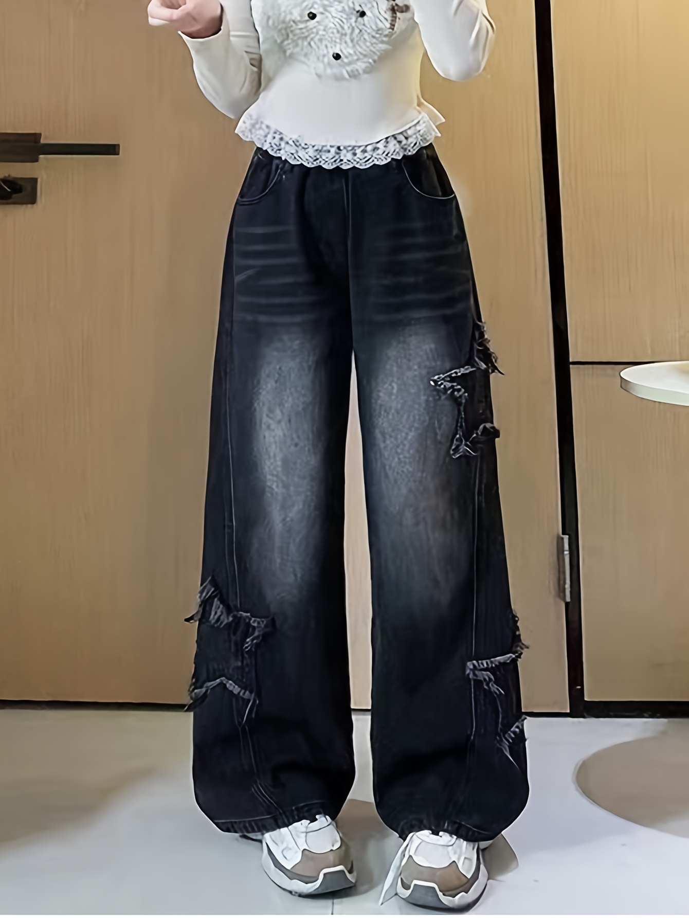 archive ZARA 極太 buggy denim pants y2k ZARA - zara fake leather buggy half pants y2kの通販 by m