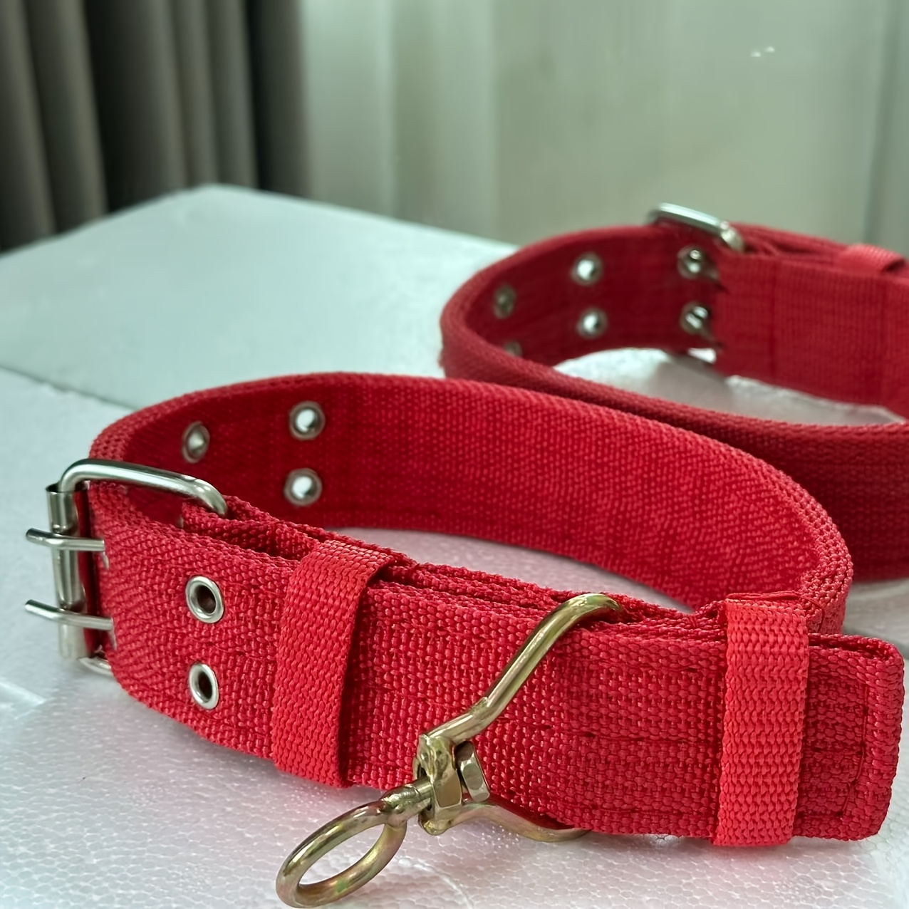 TEMU Widened Anti-violence Collar For Medium And Large Dogs, Universal Rotating, Four-layer Collar, Double-row , Adjustable, Thickened Neck Collar