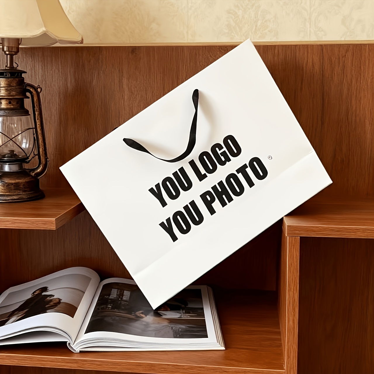 Custom High-Quality Paper Tote Bag for Store Shopping