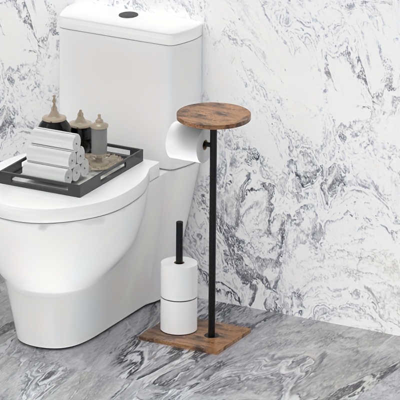 Support De Papier Toilette Sur Pied Avec Réserve - Réserve Suffisante