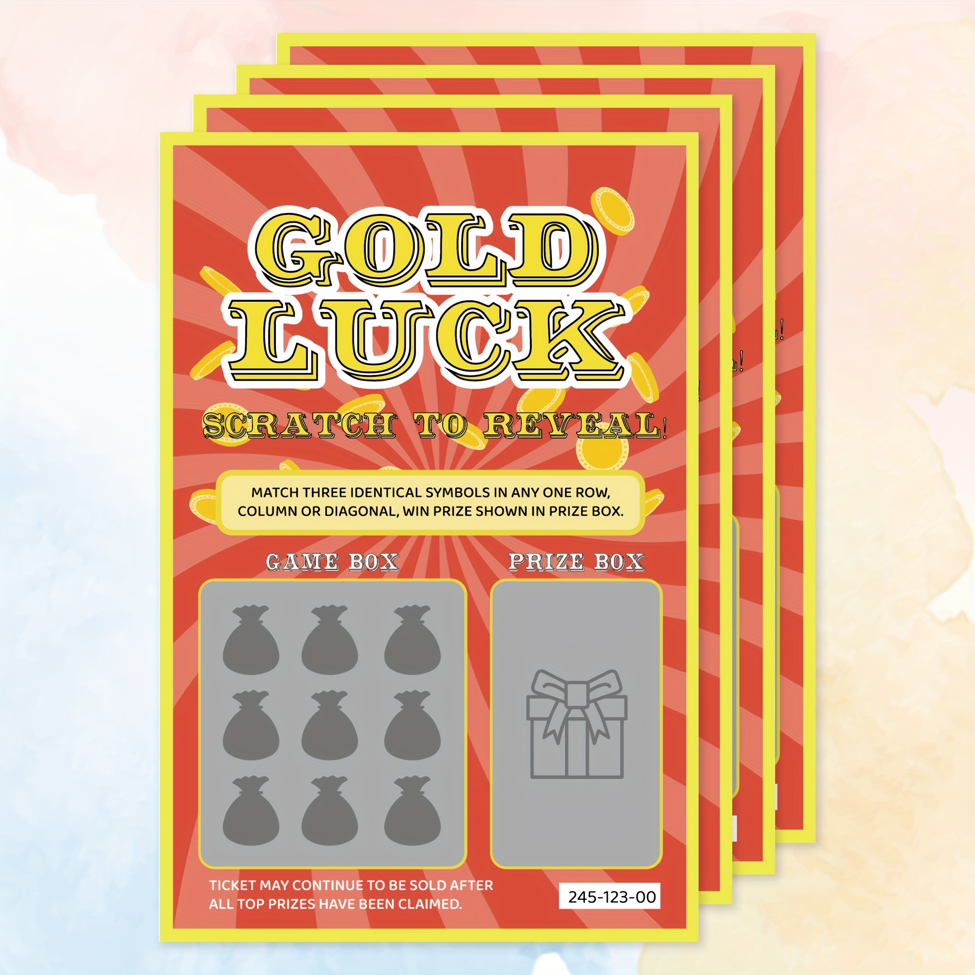 

6pcs Cartes À Gratter D'annonce De Grossesse, WINGKIND Golden Luck Annonce De Grossesse Fausses Cartes À Gratter De Loterie, Bonnes Idées Pour Révéler La Grossesse