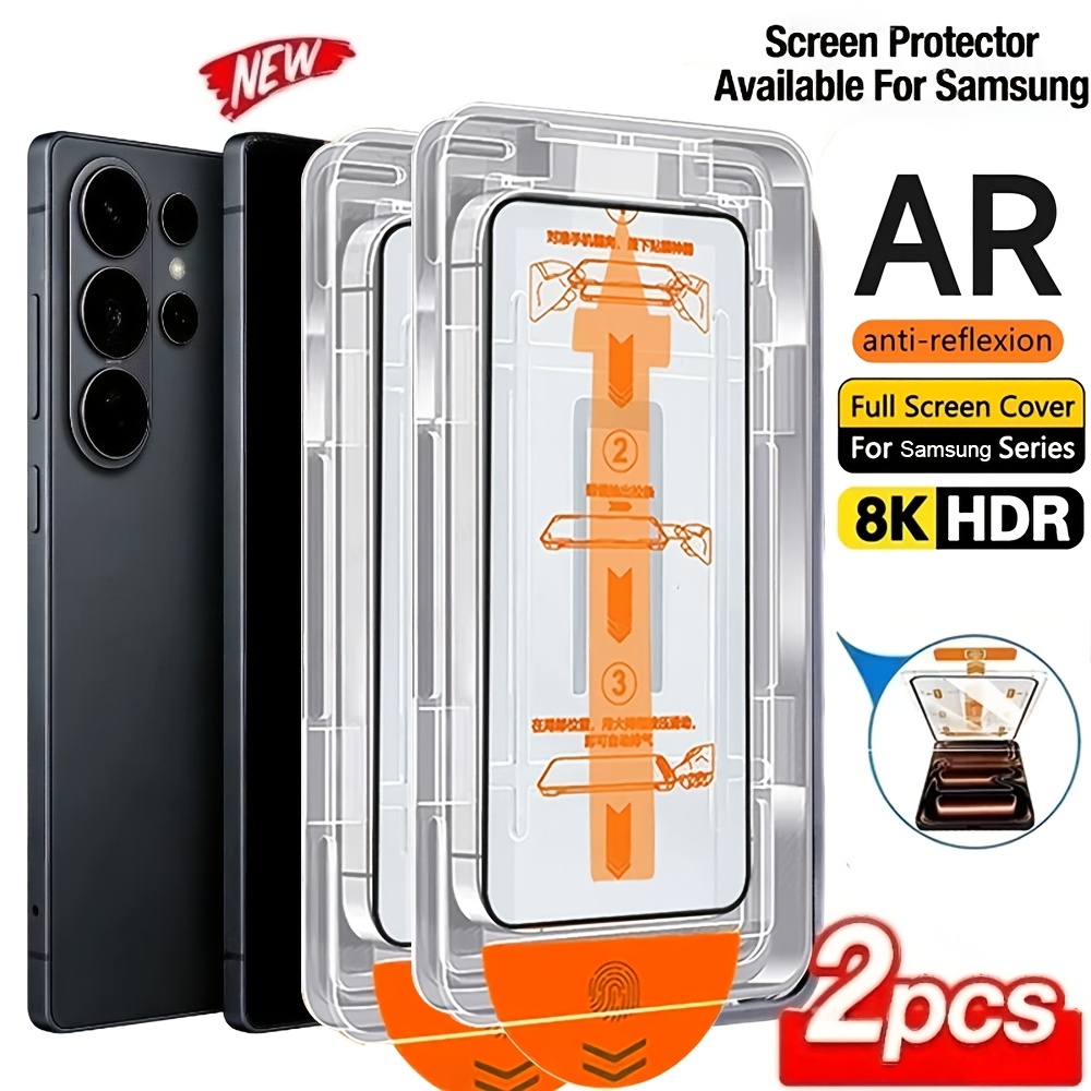 E-shop 2er-Pack Vollständige Abdeckung Schutzfolie aus gehärtetem Glas für Samsung Galaxy S26 Ultra/S26/S25 Ultra/S24 Ultra/S25