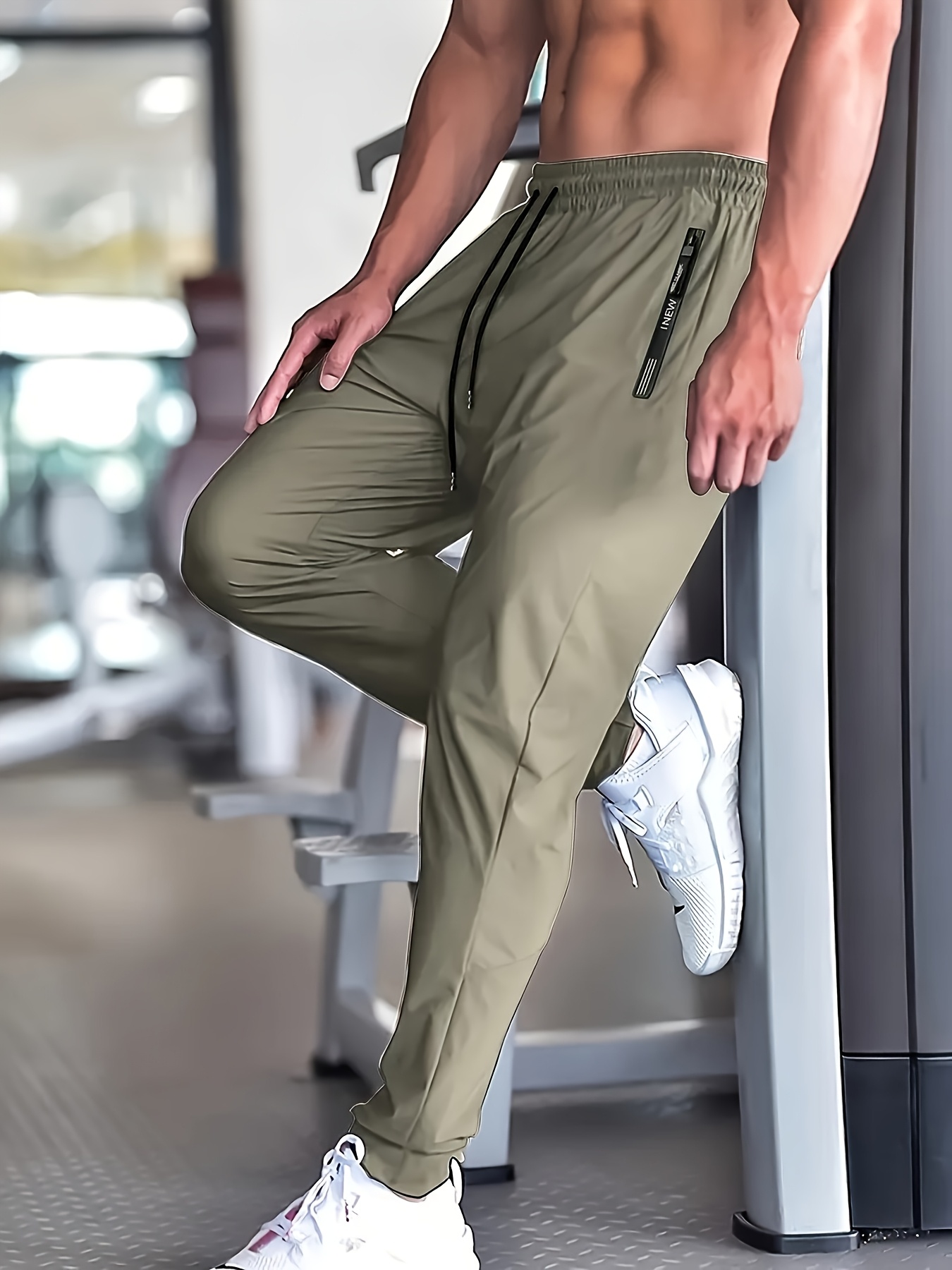 Tracksuit Bottoms Mens Silky Joggers 3pcs Mens Lightweight Ice