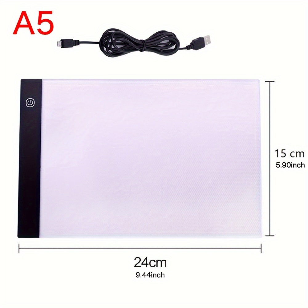 TEMU A5 Led Drawing Tablet Pad Usb Led Light Box Copy Board Electronic Painting Writing Table