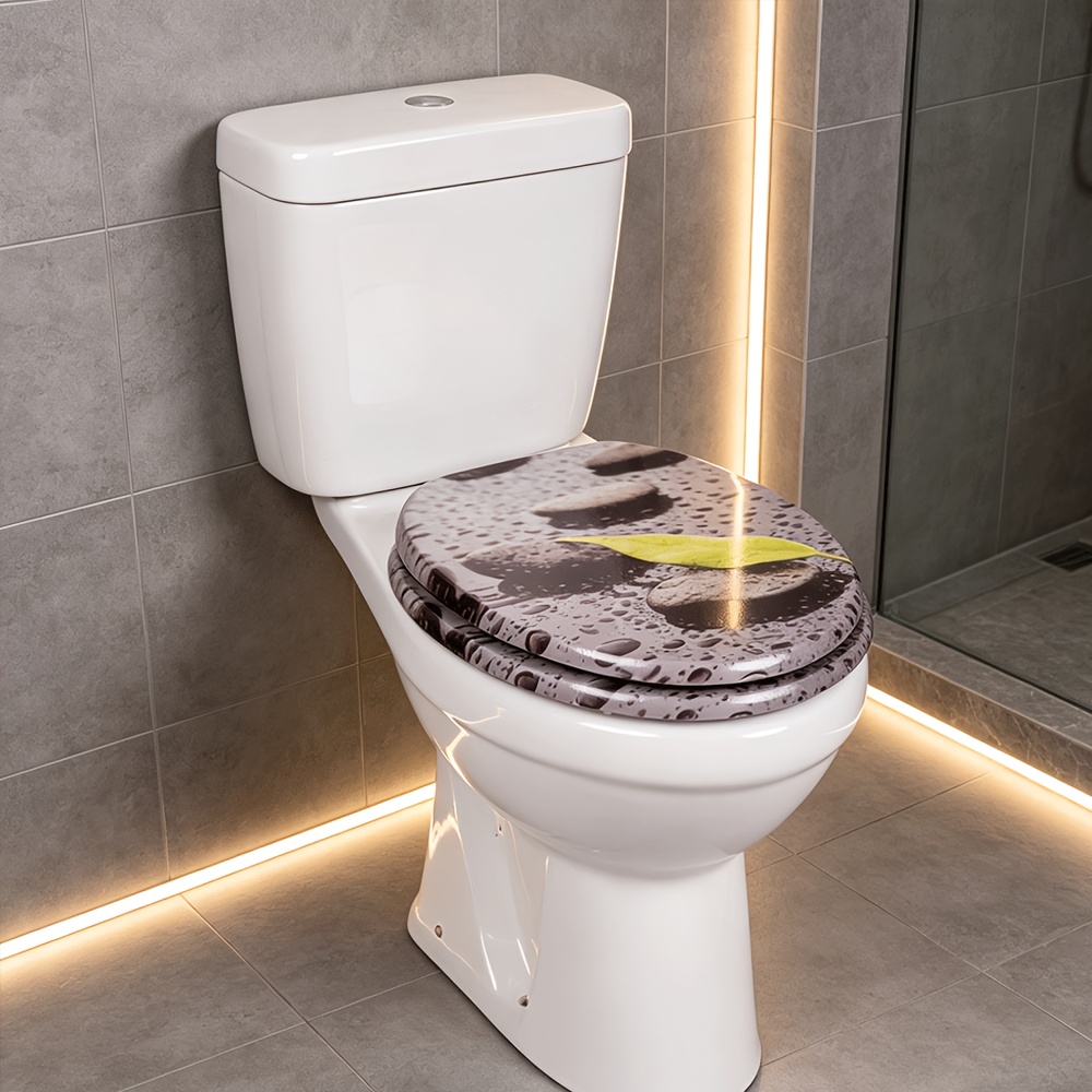 Sainos Wc Seat With Soft Close, Mdf , Stable Quality, Toilet Lid Toilet Seat