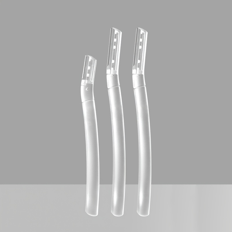 3-pack Professional Eyebrow Razor Trimmer Set, Multipurpose Exfoliating Dermaplaning Tool, Manual Facial Hair Removal Shaver, Eyebrow Shaper For , Formaldehyde-free Plastic, No Battery Needed