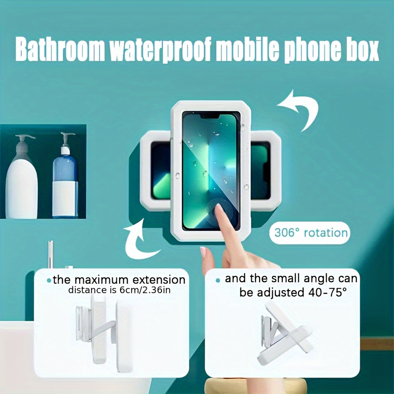 waterproof phone holder shower shower phone holder Temu