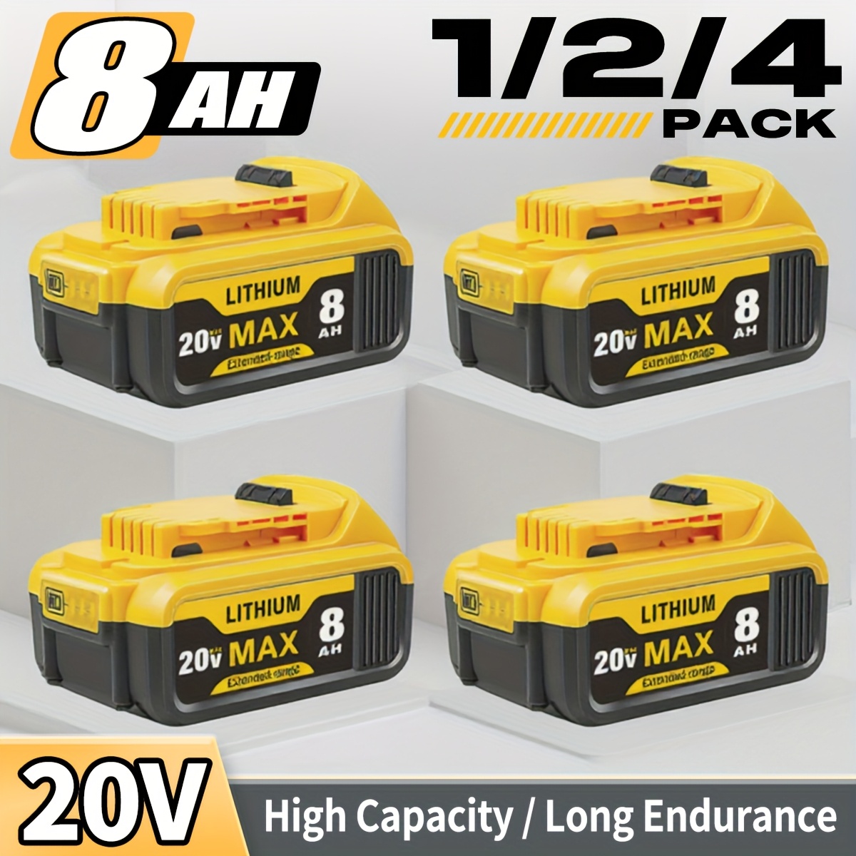 8ah Battery Dewalt Batteries Amazon 8ah Dewalt 20v Battery 2-Pack
