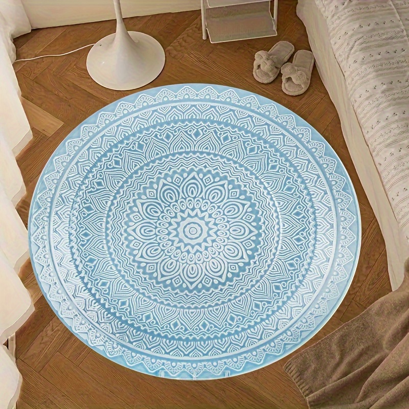 

- Round Rug - -, & , For , Bedroom Decor | 1pc, 1.1cm , Polyester,