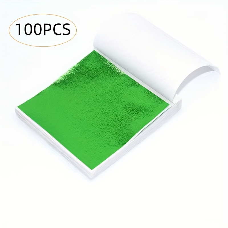 100pcs Golden Foil DIY Art Craft Paper - High-Quality, Smooth Finish for Scrapbooking, Scrapbooking Essentials|Vibrant Cover Design|Smooth Texture, Scrapbooking Supplies