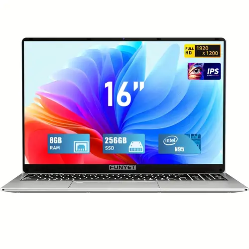 16 inch laptop gaming notebook with 95 processor up to 3 4ghz fhd 1920 1200 180 degree hinge fingerprint unlocking backlit keyboard