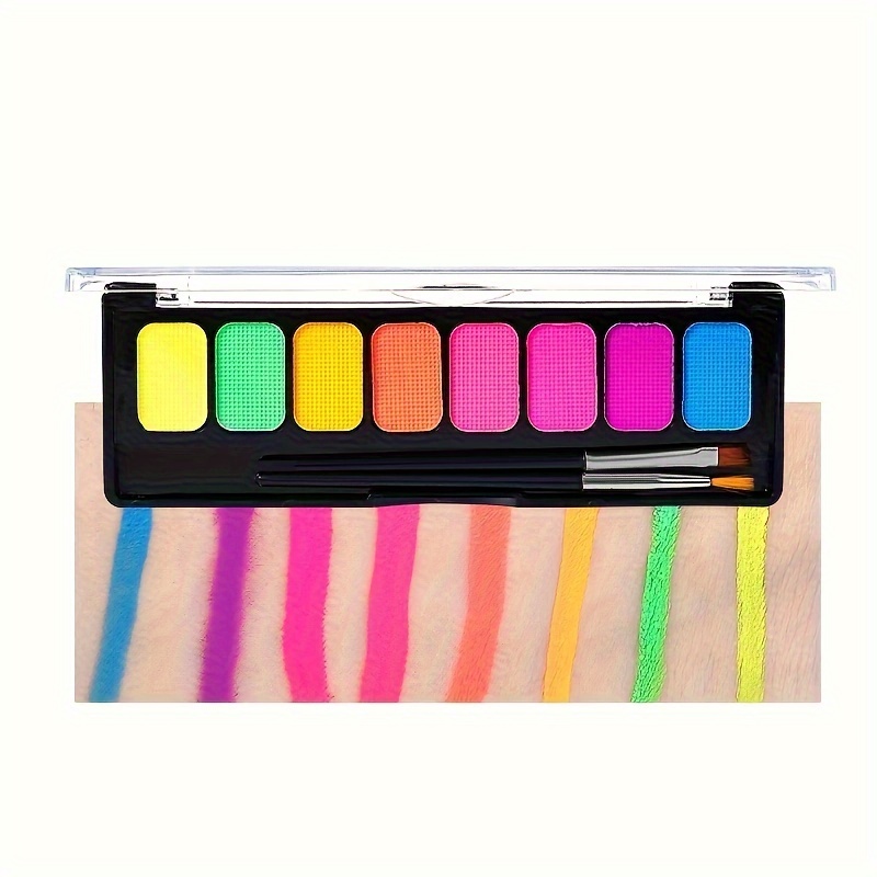 Mysense 8 Colors Water Activated Eyeliner Palette,Face Paint Fluoresce –  BABACLICK