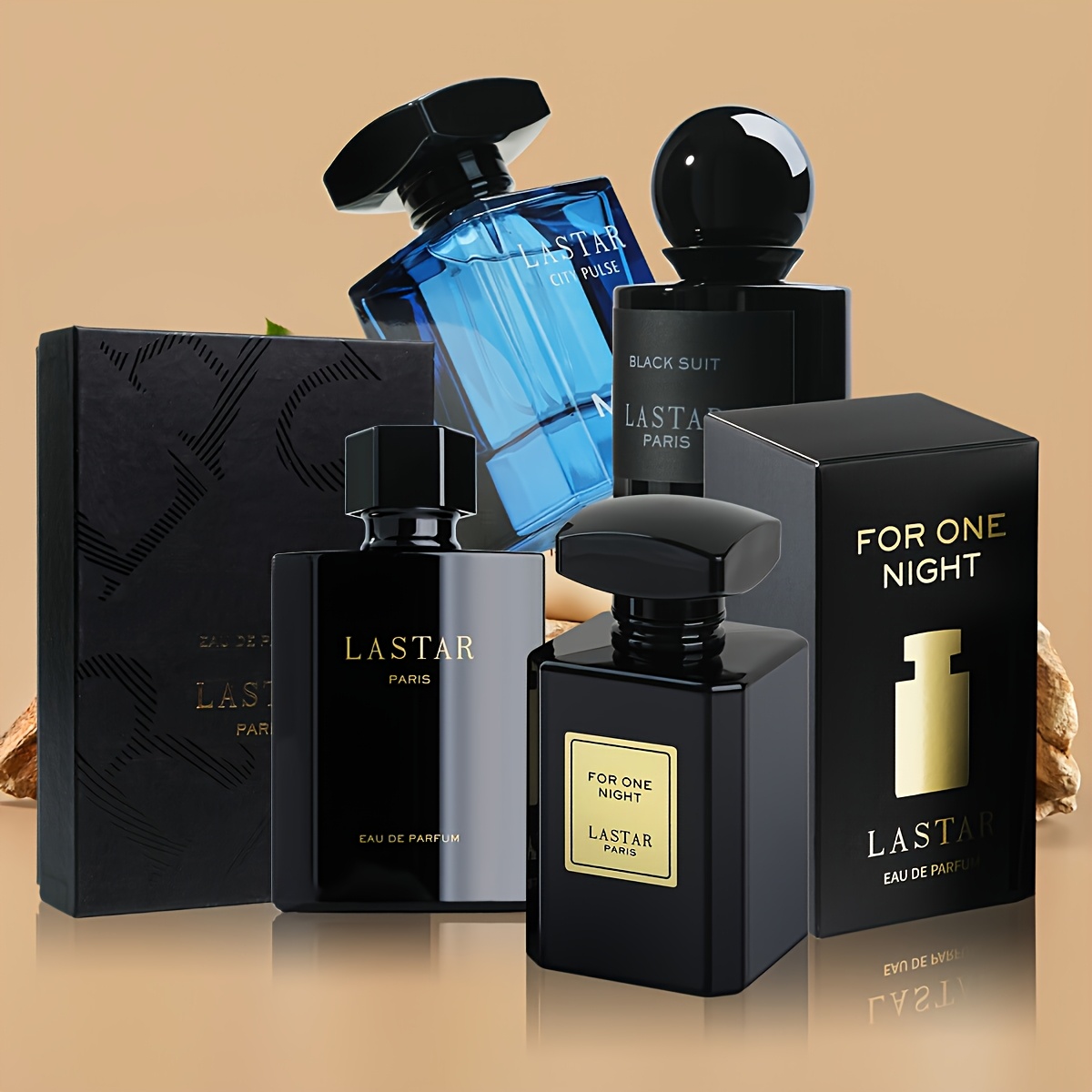 TEMU 4 Bouteilles de Cologne pour Homme Haut de Gamme, Parfum pour les Odeurs Corporelles, Cologne pour Homme, Multiples Fragrances Adaptées à