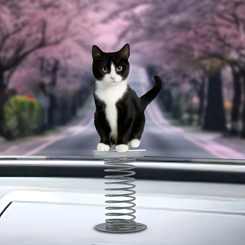 Dashboard Figuren,2D Acryl Kat Vorm Bureau Decoratie