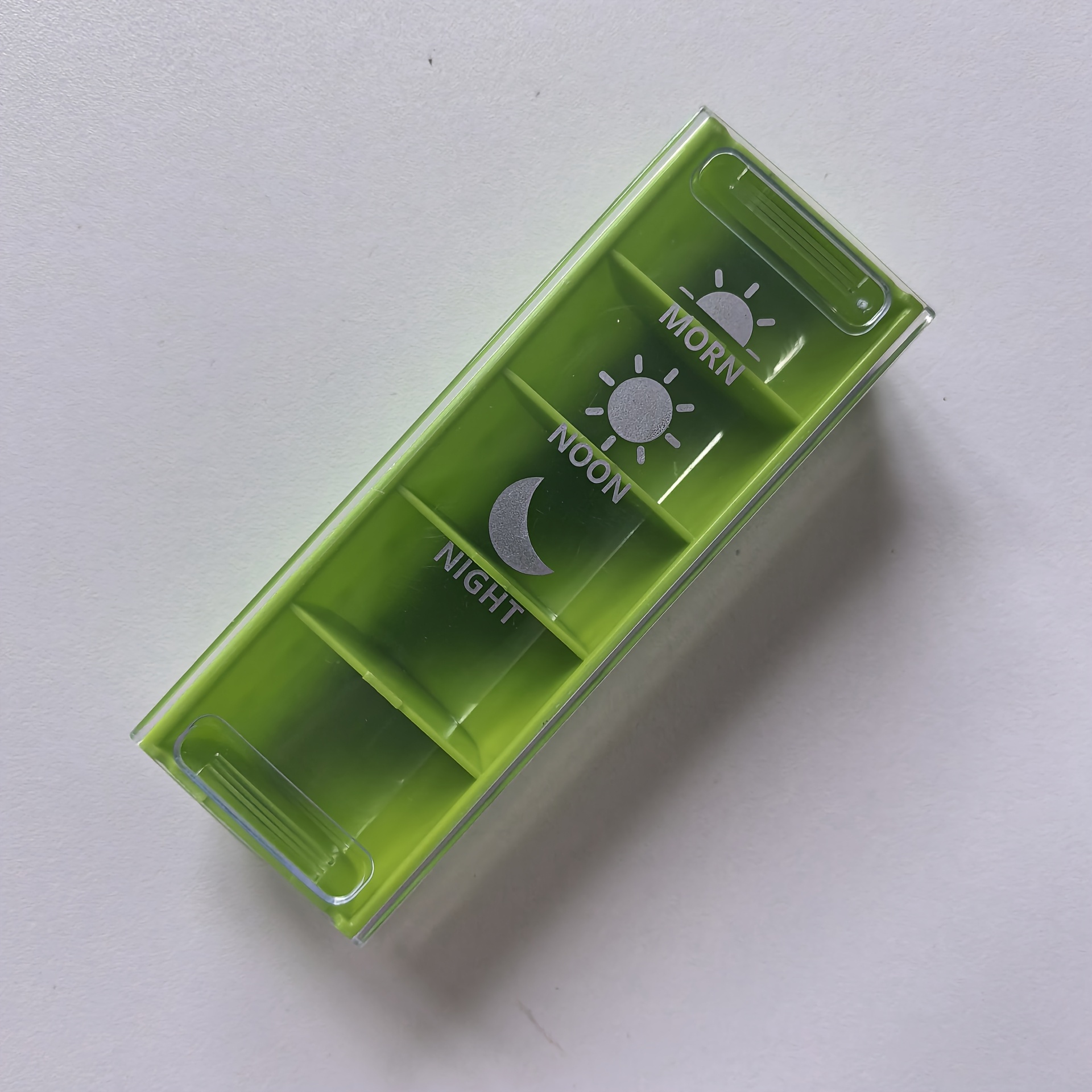 Image of Portable Weekly Pill Organizer With Sliding Cover, Mini Pill Box For