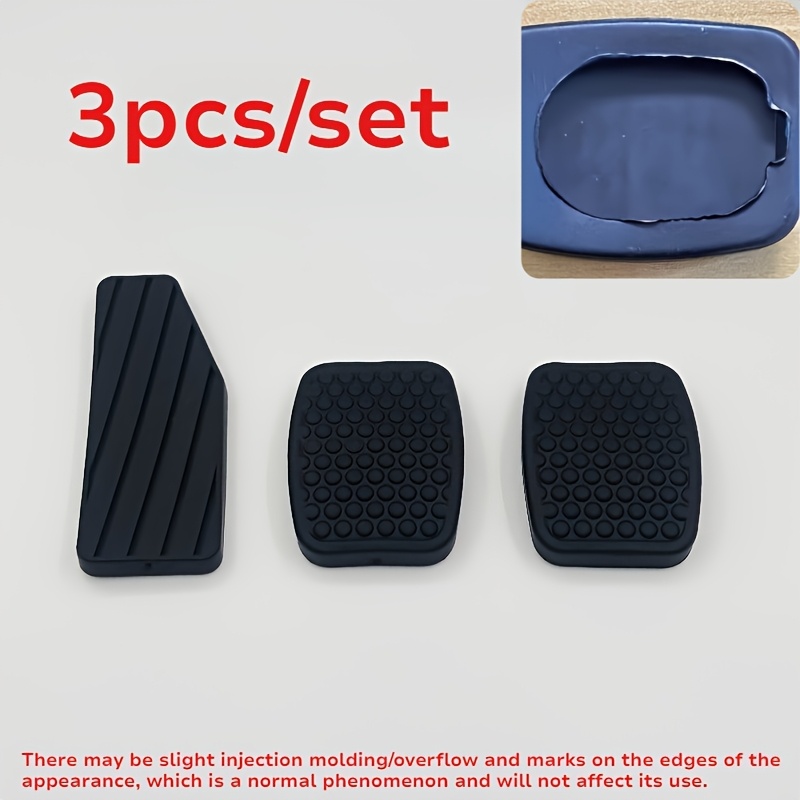TEMU 3-delige set, auto rempedaal en gaspedaal pad kit, geschikt voor auto's, perfecte auto accessoires