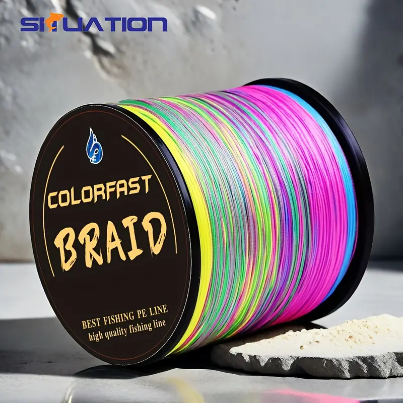 Eight Multicolored Fishing Lines /546yd Pe Lines 8 Strands - Temu