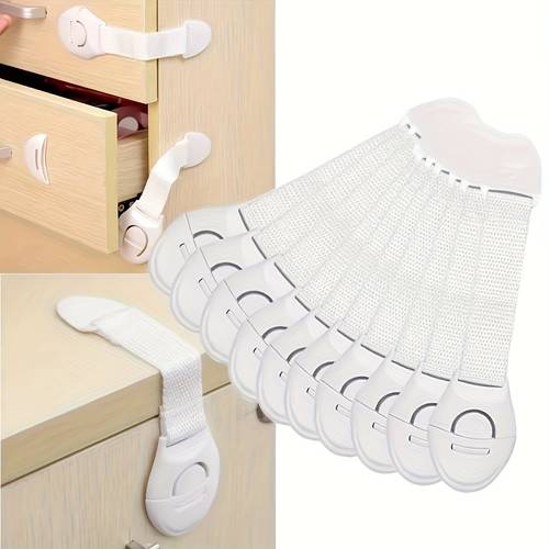 5pcs child safety cabinet lock child proof security protector drawer door cabinet lock plastic protection kids safety door lock