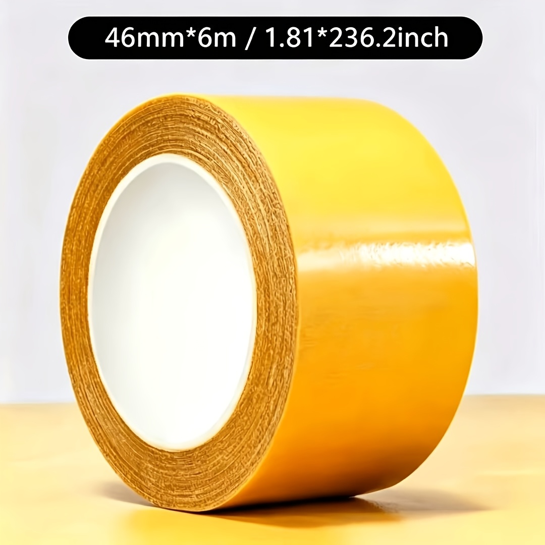 Image of 787.4in Pe Double-sided Tape Roll, Ultra-strong Adhesive, Suitable For Walls, Fiberglass Mesh, Wood, Plastics, Metal Surfaces