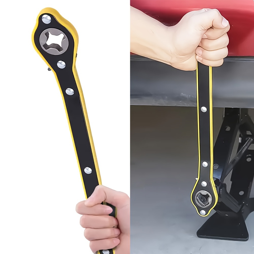    ratchet jack wrench long handle 360   knob for quick tire   ideal for cars motorcycles suvs scissor jack lug wrench labor saving