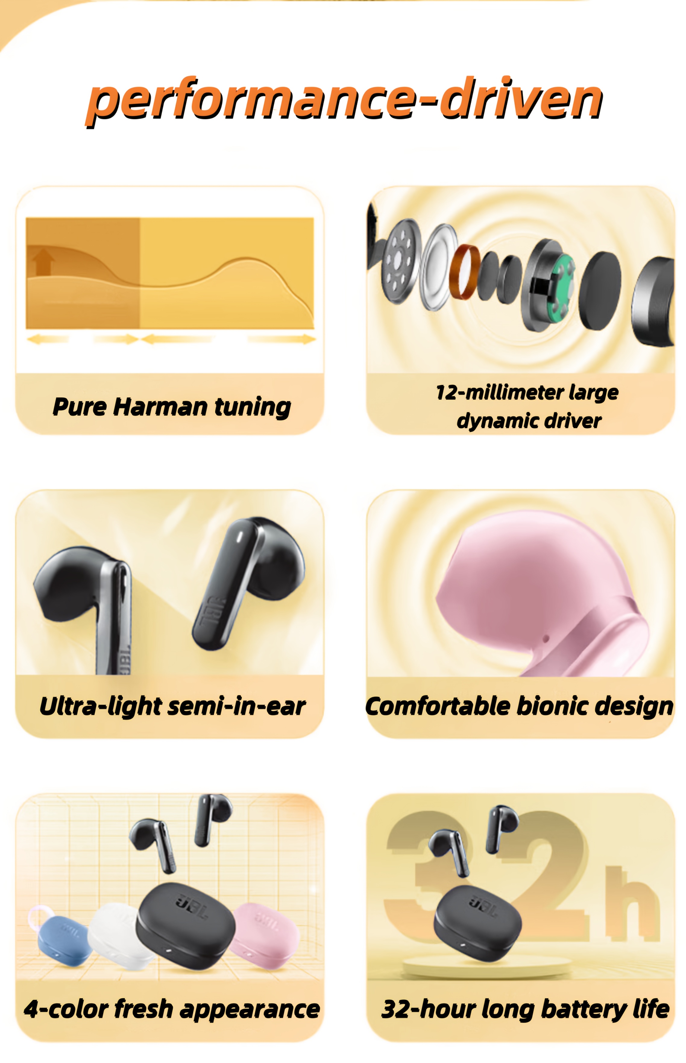 JBL T280TWS X3 Draadloze Oordopjes met 12mm Dynamische Drivers voor Hi-Fi Geluid, Wireless5.3 voor Stabiele Verbinding & 60ms Lage Latentie, 32U Totale Batterijduur met Snelladen, Lichtgewicht Ontwerp van 5.4g voor Hele Dag Comfort. Ideaal voor Woon-werkverkeer, Kantoorpauzes, Reizen en Gaming –