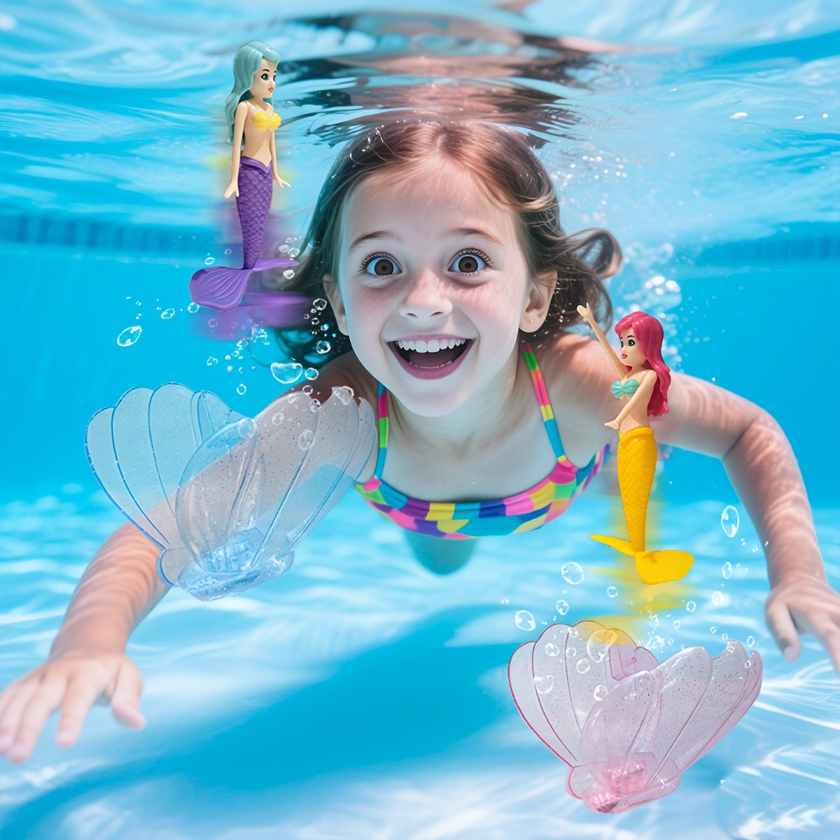 4 stuks zeemeermin schelp zwembadspeelgoed, 1 roze schelp, duikspeelgoed, cadeaus voor kinderen, feestaccessoires 4 stuks zeemeermin schelp zwembadspeelgoed, 1 roze schelp, duikspeelgoed, cadeaus voor kinderen, feestaccessoires