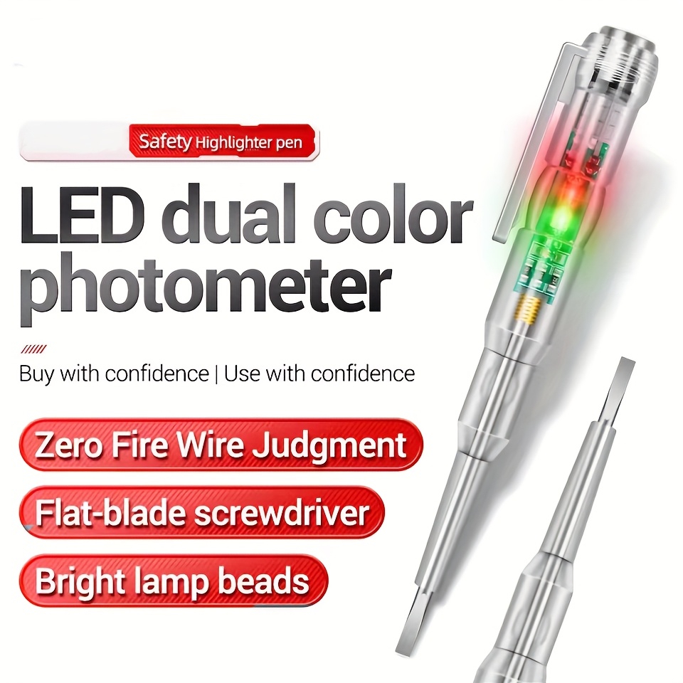 ac24 250v  12 24  testing pen electric screwdriver testing pencil inductive power detector circuit indicator