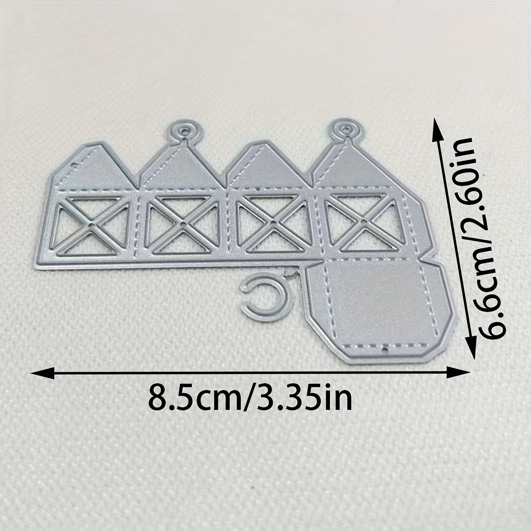 TEMU 1pc Pendant Box Decoration Metal Die Cut, Diy Scrapbooking Embossing Stencil, Handmade Greeting Card Making Metal Cutting Dies, Gift Card