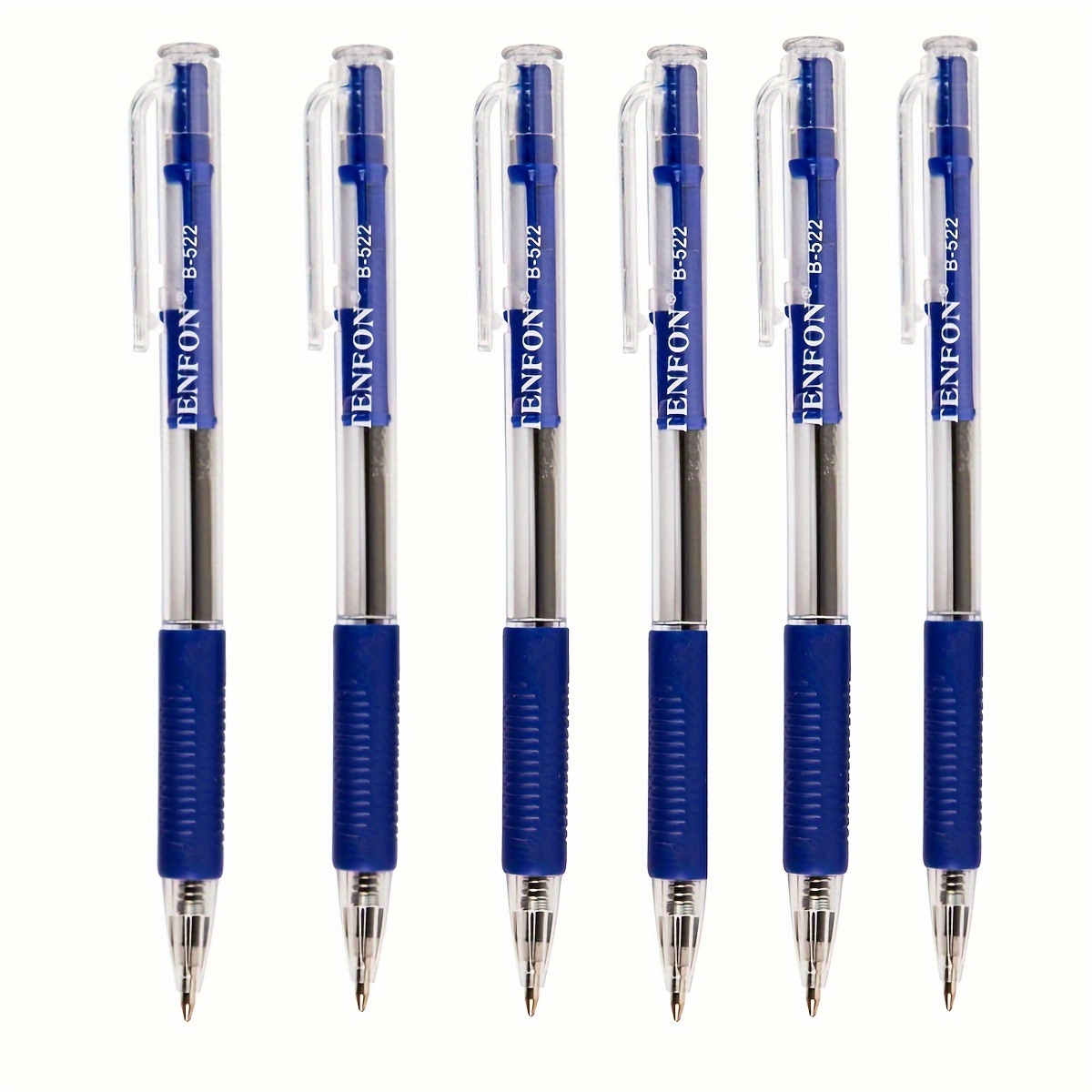 6pcs of 0 7mm round ballpoint pens in red blue and black for teacher correction