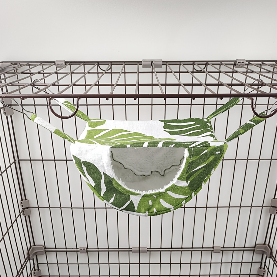 TEMU Small Animal Hammock Bed With Hideout For Guinea Pigs, Rats, Sugar Gliders And More, Hamster Hanging Bed Toy Cage Accessories