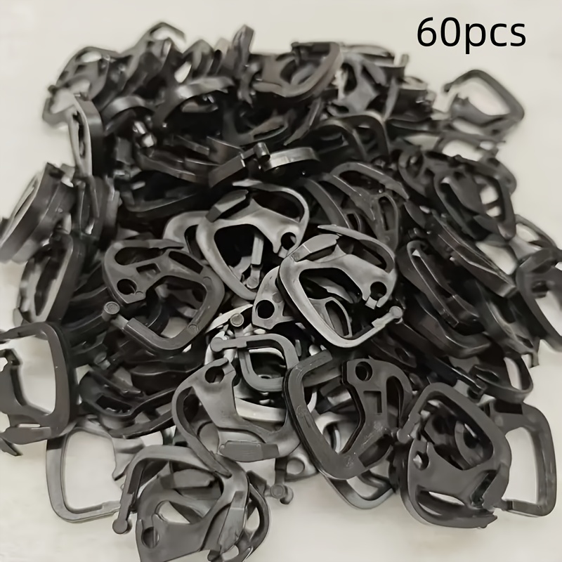E-shop 60 Stück Schattennetz-Clips, Befestigungs-Halter, Gewächshaus-Gewebe-Clips-Haken, Outdoor Garten Schatten-Schnallen
