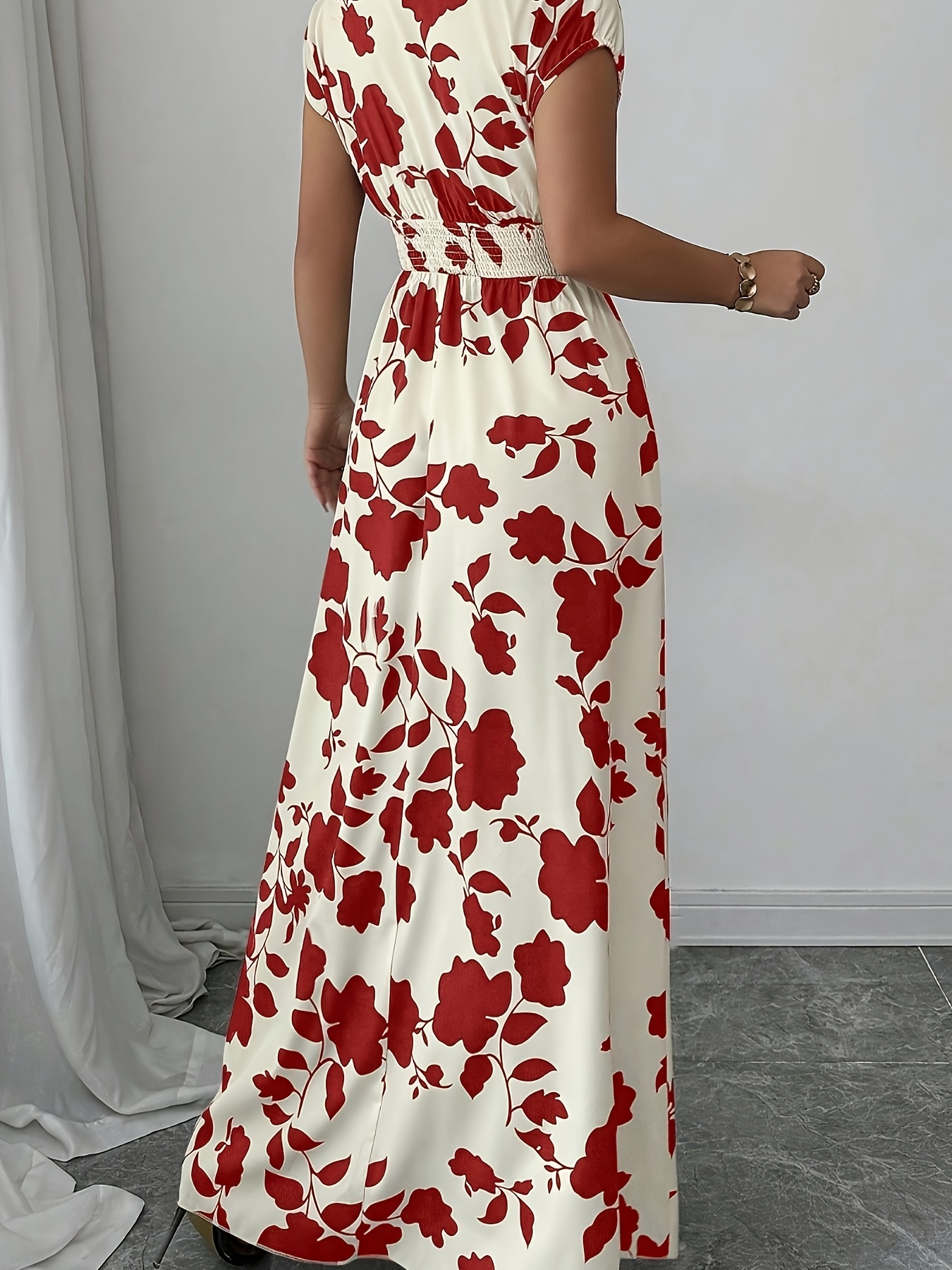 open lace back dress Aline Burgundy Long Prom Dress, Off Shoulder Burgundy Graduation Dress –  dresstby main image 0
