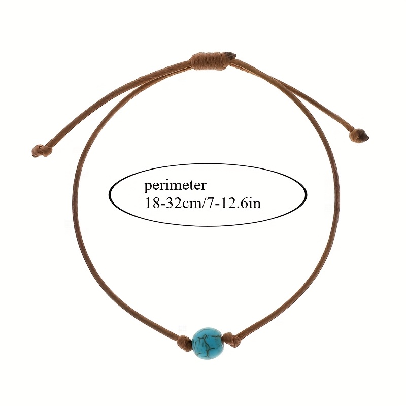 Vintage Turquoise Beaded Men's Bracelet