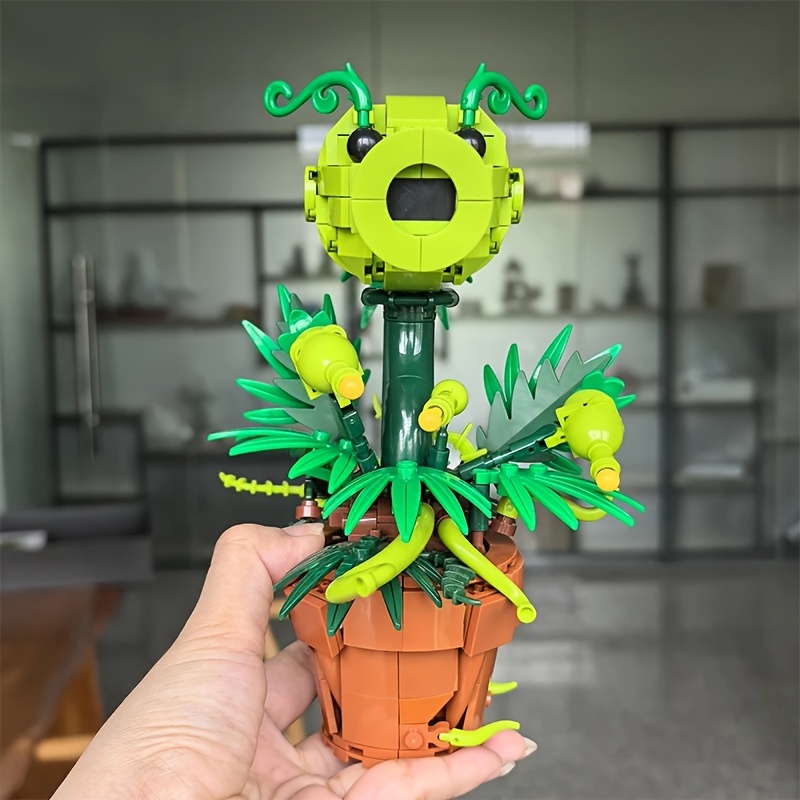 Creative Plant Shaped Building Blocks Ornaments