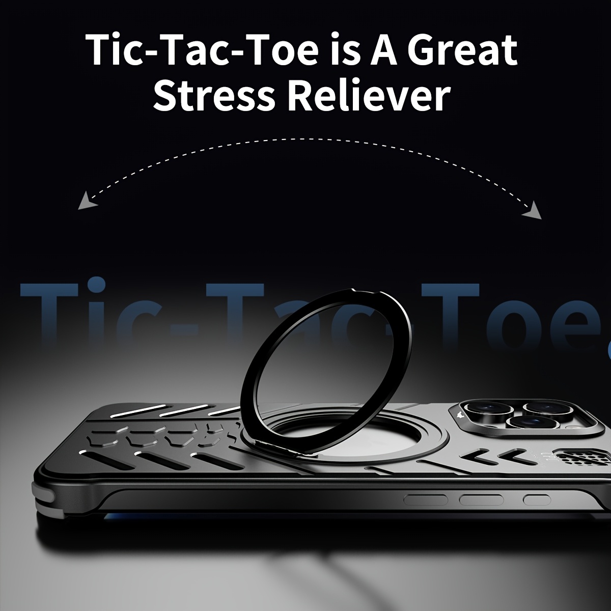 Durable Aluminum Alloy Casing Featuring Robust Protection, a Magnetic Cover, a Cooling Hollow Design with a Rotating Hidden Stand, And a Scratch-Resistant Exterior, Compatible with for iphone Series Devices.