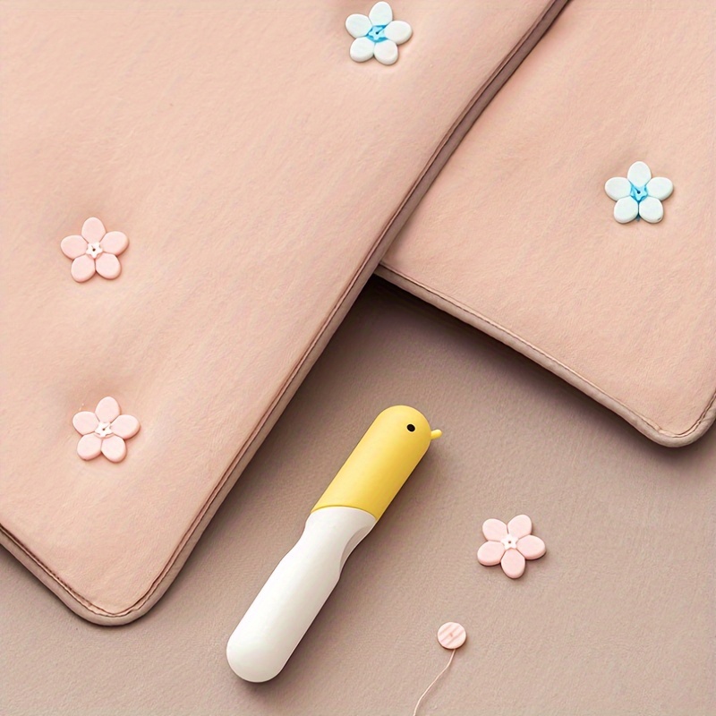 1pc yellow needle free quilt holder invisible safety non slip bed sheet sofa cover clips spot   details 1