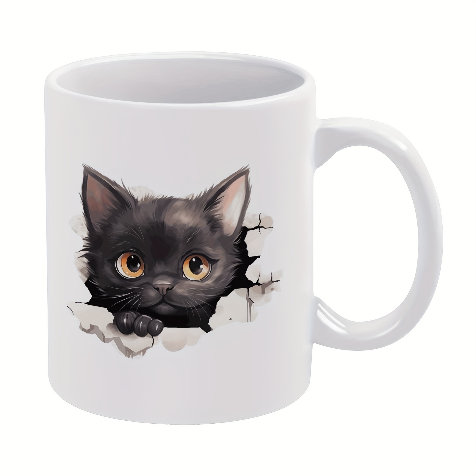 Temu 1pc Cute Ceramic Cat Mugs With Lids Or Coaster Novelty Lovely Kitty  Tea Cup Japanese Kawaii Coffee Mugs For Women Girls Kids Christmas Birthday  Gift 10 8oz