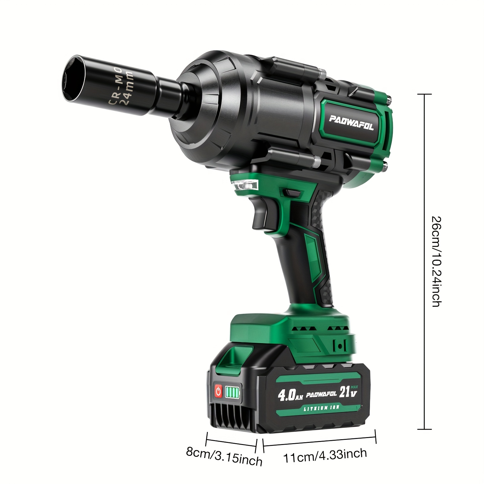 Cordless Impact Wrench | 21V Brushless 1500Nm High Torque (1/2