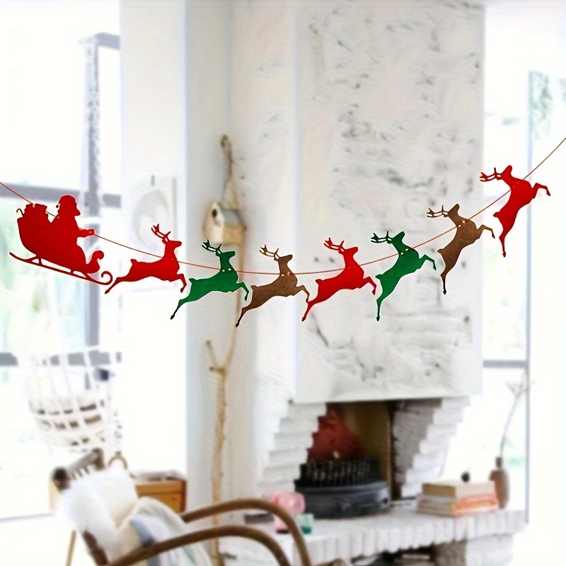 

's & Felt Garland - Diy Christmas Decor For Fireplace, , | For , , Halloween