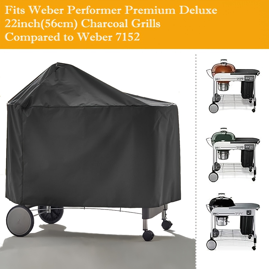 Weber 7152 Grill Cover Bbq Grill Cover For 22 Inch Deluxe