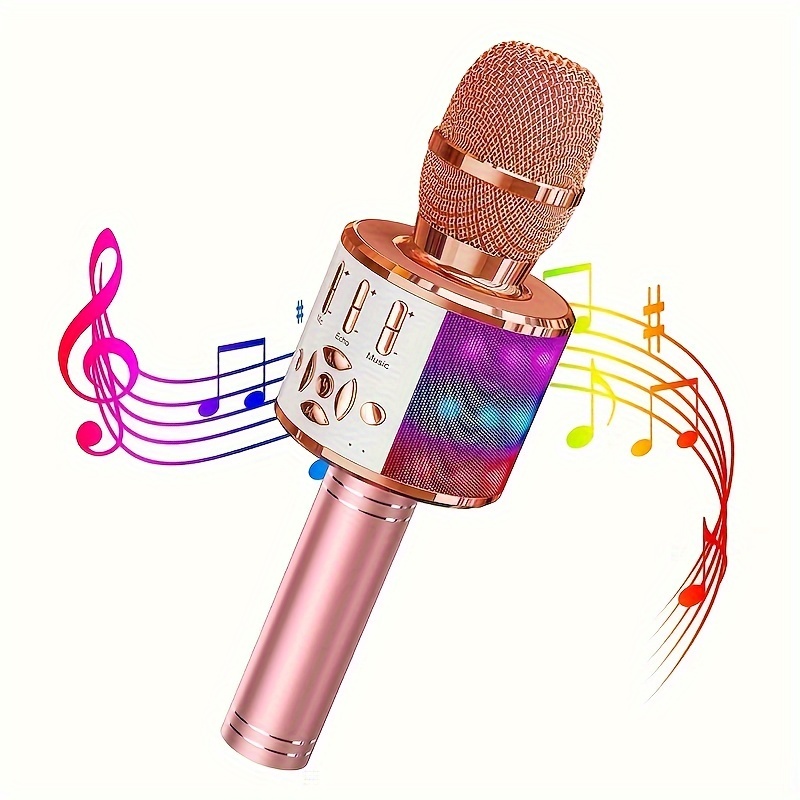 

Bonaok, Karaoke Microphone, Portable Karaoke Player, 4in 1 Singing Microphone, Usb Rechargeable, Valentine's Day, Easter, New Year, Birthday Gift Ideas, Mini Karaoke Machine