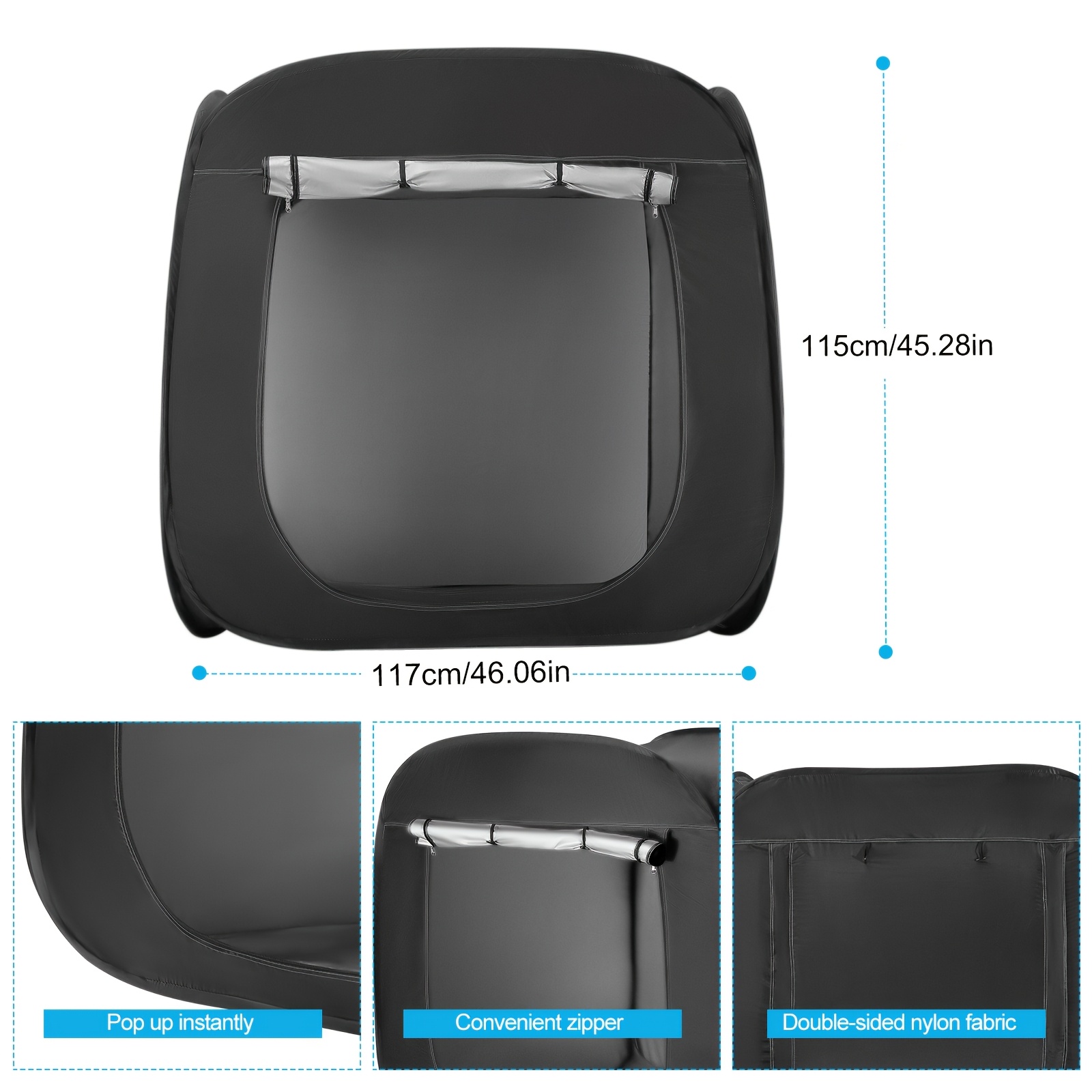 Blackout Tent with Silver Inner Lining & Carry Bag