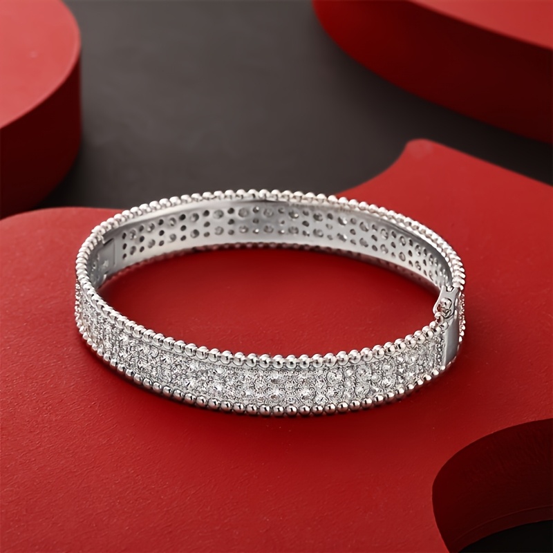 925 Silver Women's Full Synthetic Zirconia Bracelet